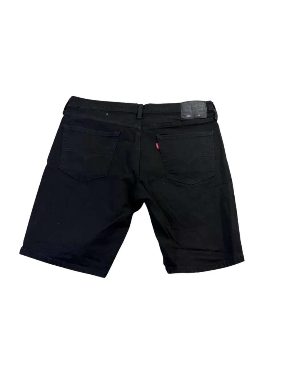 Levis women’s Black Stretch Denim Shorts 511 Slim Fit Casual Style Size 36